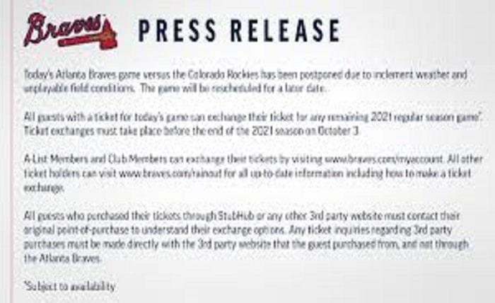 braves game today cancelled