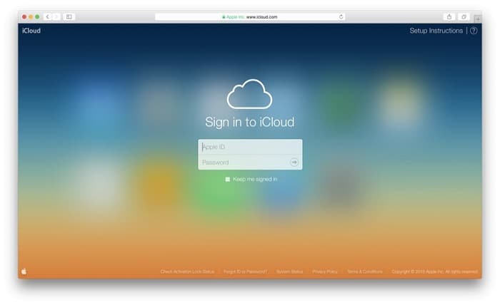 icloud login