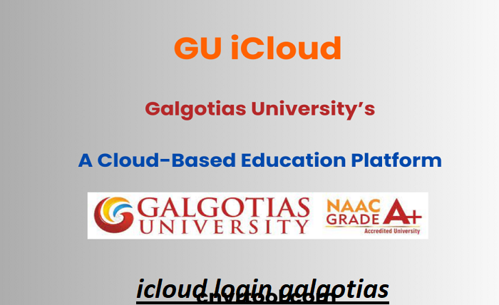 icloud login galgotias university