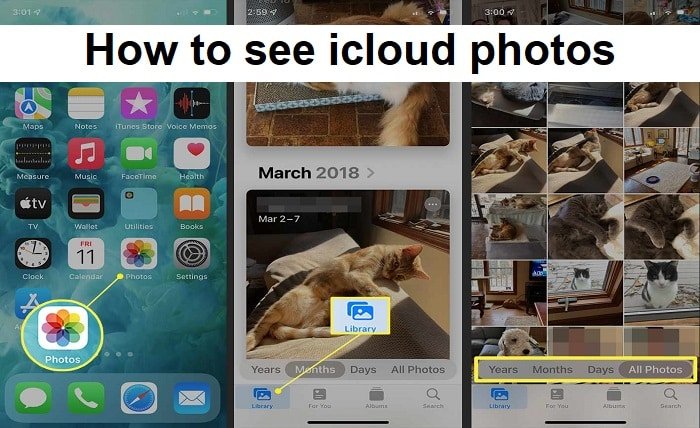 how to see icloud photos